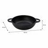 REGENT COOKWARE CAST IRON PAN WITH 2 HANDLES, 205/155MM DIAX45MM