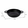REGENT COOKWARE CAST IRON PAN WITH 2 HANDLES, 205/150MM DIAX45MM