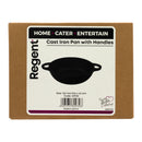 REGENT COOKWARE CAST IRON PAN WITH 2 HANDLES, 205/150MM DIAX45MM
