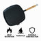 REGENT COOKWARE CAST IRON SQUARE SKILLET WITH WOODEN HANDLE, (425/245X250X20MM)