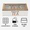 REGENT KITCHEN TEA BOX WITH 8 PARTITIONS WOOD AND GLASS, 315X190MM