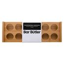 BAR BUTLER BAMBOO 12 HOLE SHOT GLASS SERVING STAND