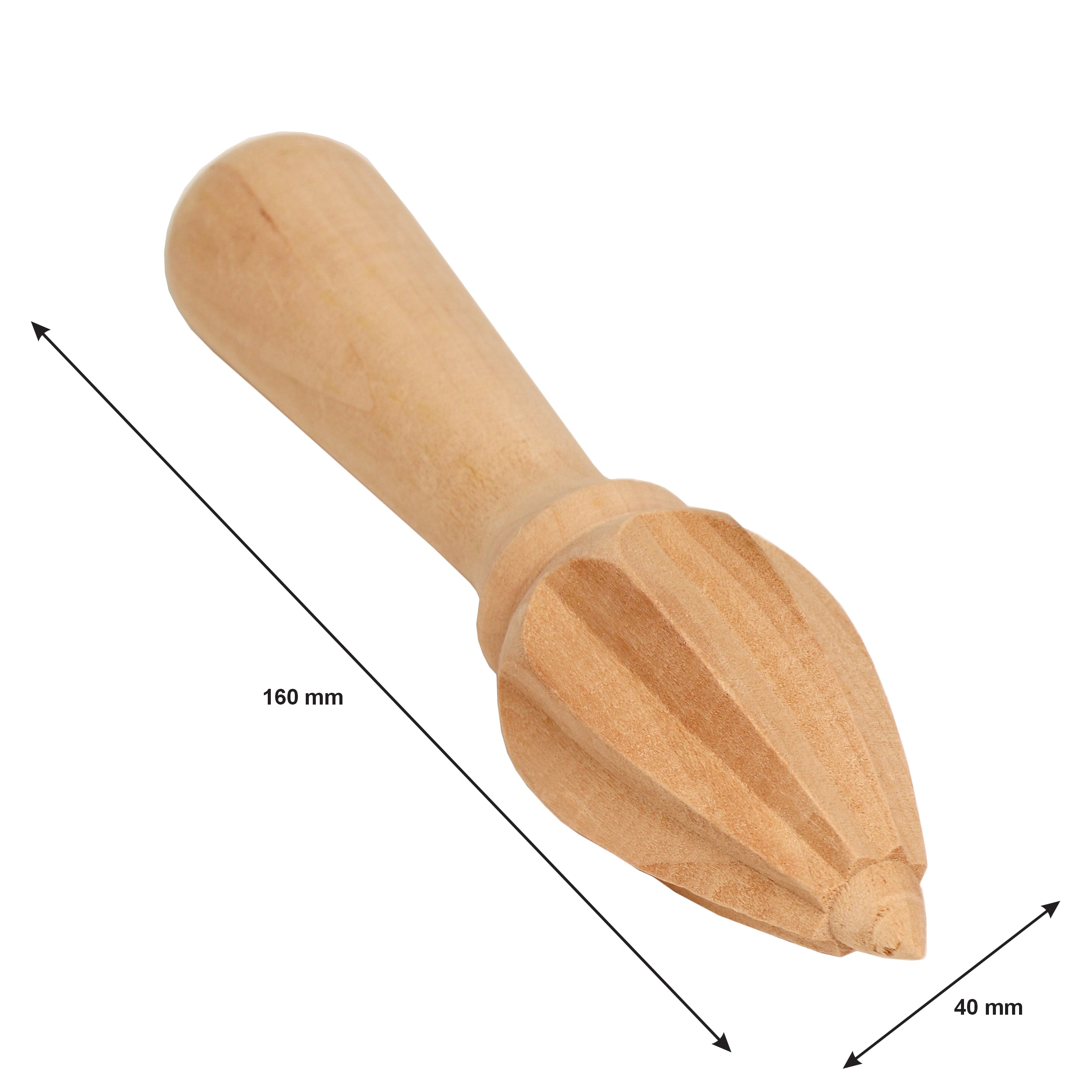 REGENT KITCHEN WOODEN CITRUS REAMER, 160X40MM DIA