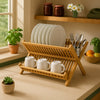 REGENT BAMBOO DISH RACK, 450X340MM