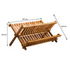 REGENT BAMBOO DISH RACK, 450X340MM