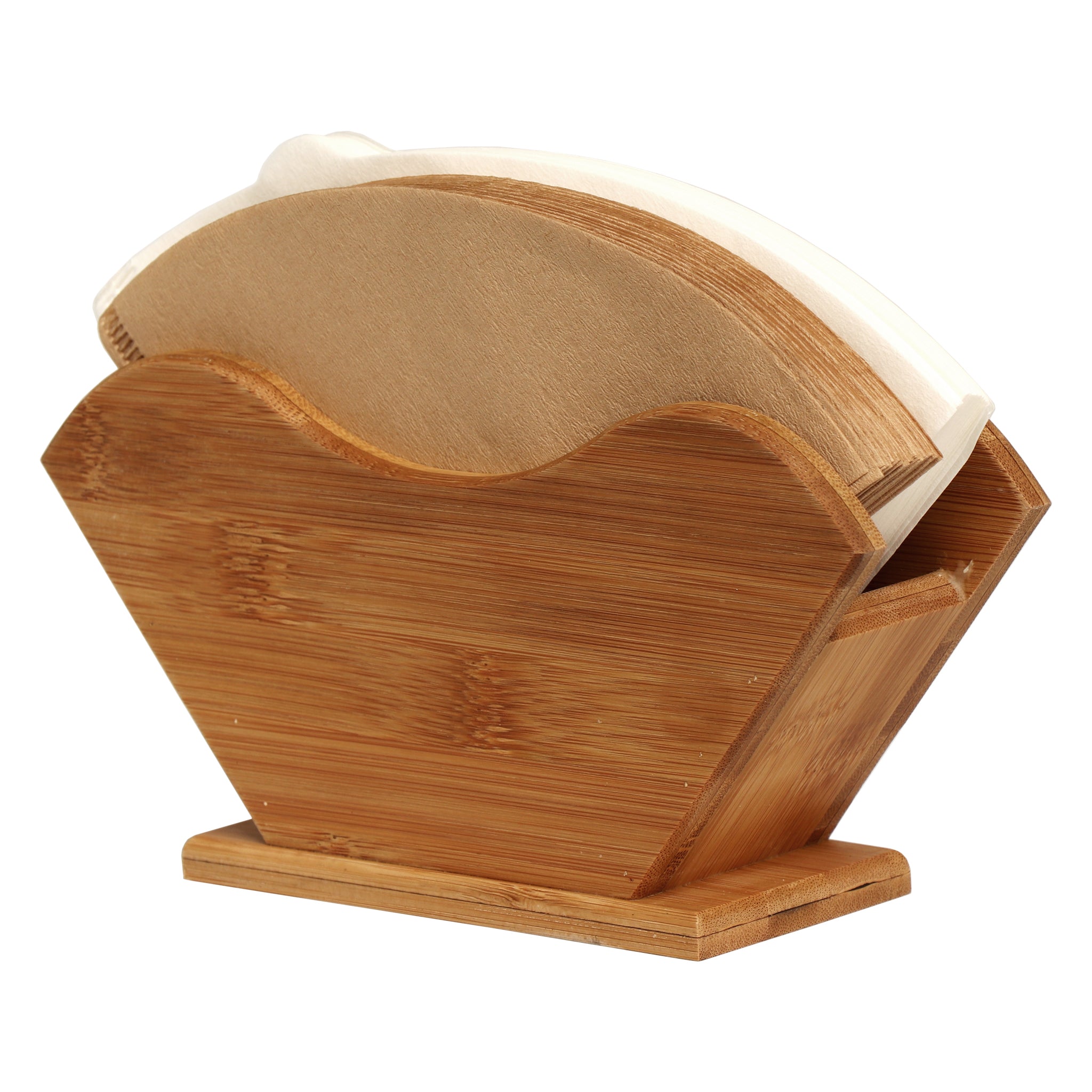 REGENT BAMBOO FLAT BOTTOM COFFEE FILTER HOLDER 1-2 CUPS