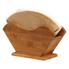 REGENT BAMBOO FLAT BOTTOM COFFEE FILTER HOLDER 1-2 CUPS, (100X190X65MM)