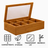 REGENT BAMBOO TEA BOX 8 DIVISIONS 315X190MM