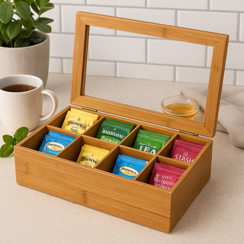 REGENT BAMBOO TEA BOX 8 SECTION, 315X190MM