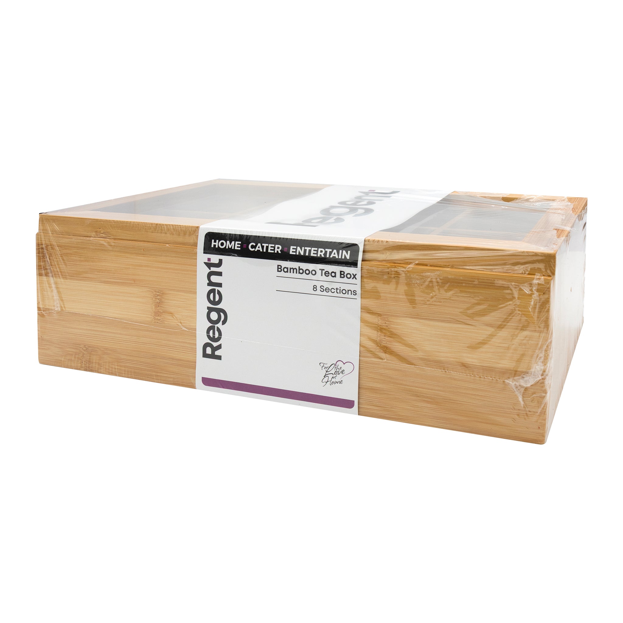 REGENT BAMBOO TEA BOX 8 DIVISIONS 315X190MM