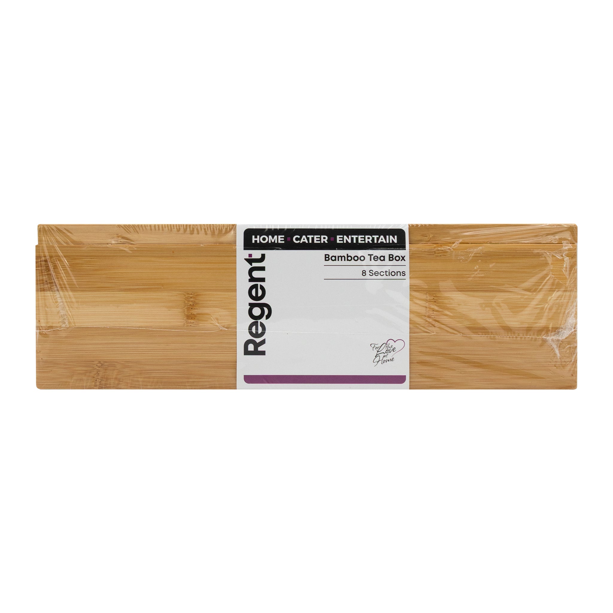REGENT BAMBOO TEA BOX 8 DIVISIONS 315X190MM