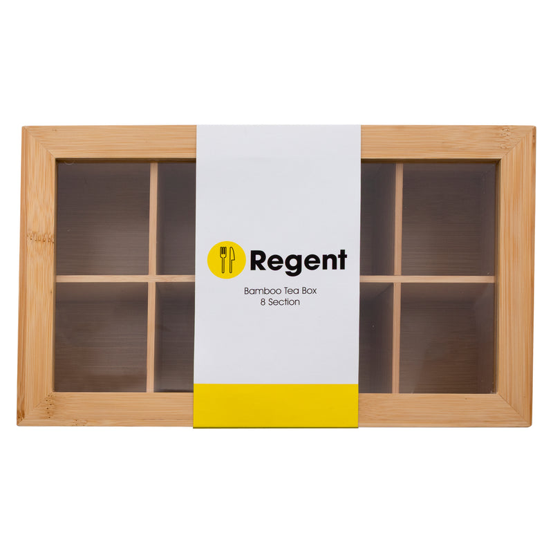 REGENT BAMBOO TEA BOX 8 SECTION, (315X190X96MM)
