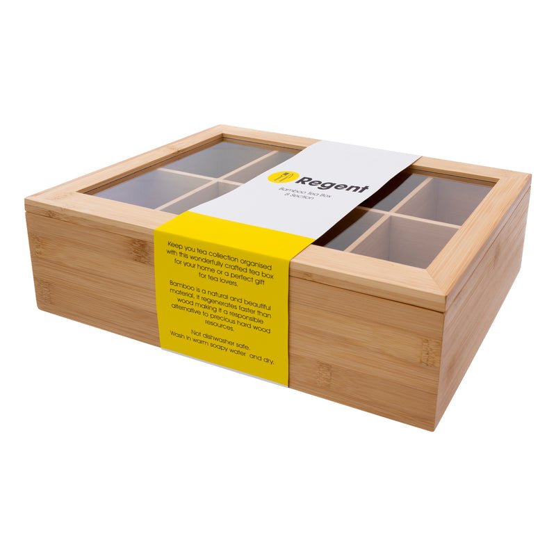 REGENT BAMBOO TEA BOX 8 SECTION, (315X190X96MM)