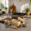 REGENT BAMBOO ORIENTAL STEAMER WITH LID, 180MM DIA