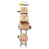 BAMBOO BOARD DISPLAY STAND 4 TIER DOUBLE SIDED