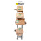 DISPLAY STAND 4 TIER DOUBLE SIDED FOR BAMBOO BOARDS