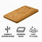 REGENT BAMBOO STEAK SERVING BOARD WITH GROOVE, 300X200MM