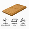 REGENT BAMBOO STEAK SERVING BOARD WITH GROOVE, 300X200MM