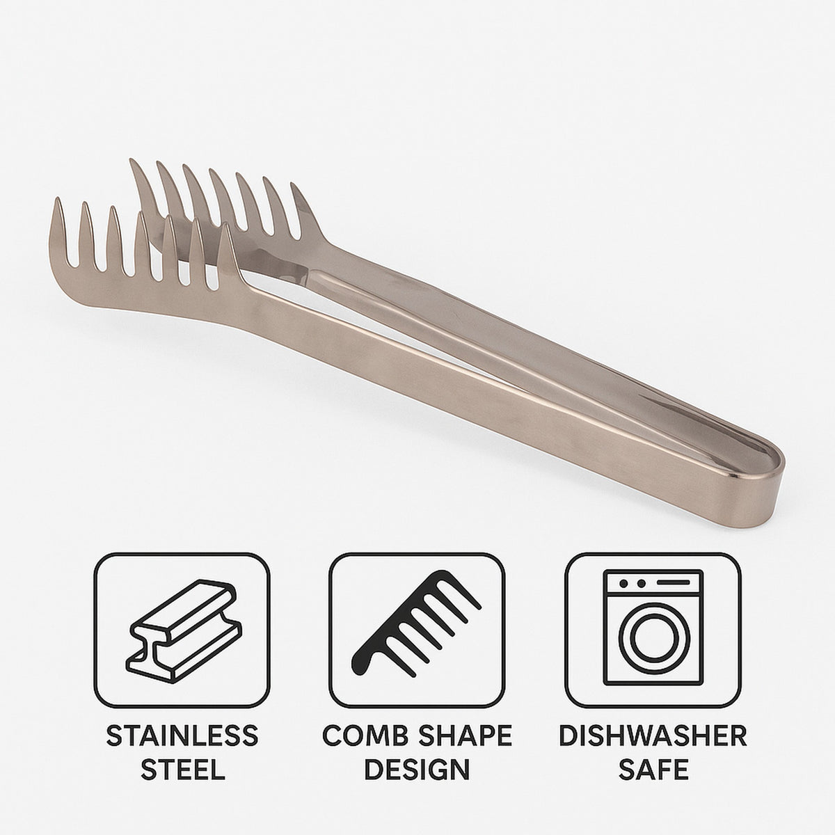 REGENT SPAGHETTI TONGS STAINLESS STEEL, 240MM