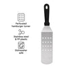 REGENT LONG TURNER PERFORATED ST STEEL WITH BLACK PP HANDLE, 370MM