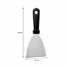REGENT ANGLED GRIDDLE SCRAPER ST STEEL WITH BLACK PP HANDLE, 240MM
