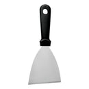 REGENT ANGLED GRIDDLE SCRAPER ST STEEL WITH BLACK PP HANDLE, 240MM