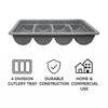 REGENT CUTLERY TRAY 4 DIV. GREY, 540X300MM