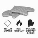 REGENT KITCHEN OVEN GLOVES TEFLON COATED 1 PAIR, 240X160MM