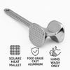 REGENT SQUARE MEAT MALLET ALUMINIUM, 250MM