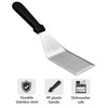 REGENT HAMBURGER SOLID BEVELLED TURNER ST STEEL WITH BLACK PP HANDLE, 300MM