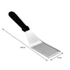 REGENT HAMBURGER SOLID BEVELLED TURNER ST STEEL WITH BLACK PP HANDLE, 300MM