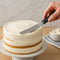 REGENT BAKING ICING SPATULA LONG WITH BLACK PP HANDLE, 370MM