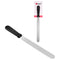 REGENT ICING SPATULA LONG WITH BLACK PP HANDLE, (320X30X15MM)