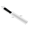 REGENT ICING SPATULA LONG WITH BLACK PP HANDLE, (370X30X15MM)