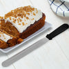 REGENT BAKING ICING SPATULA LONG WITH BLACK PP HANDLE, 370MM