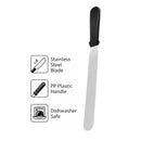 REGENT BAKEWARE ICING SPATULA LONG WITH BLACK PP HANDLE, 420MM