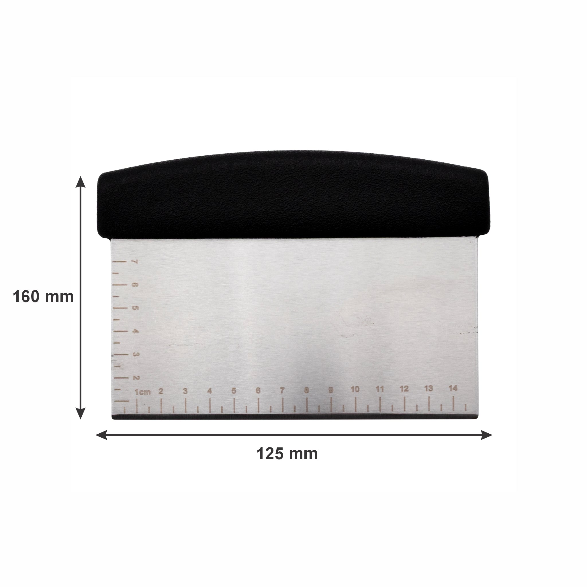 REGENT DOUGH SCRAPER STAINLESS STEEL AND PP HANDLE, 160MM