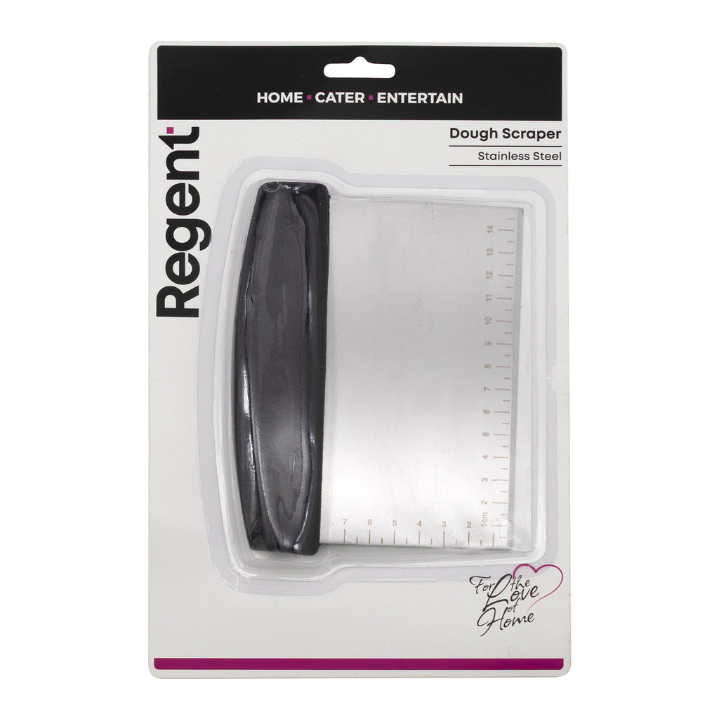 REGENT DOUGH SCRAPER STAINLESS STEEL AND PP HANDLE, 160MM