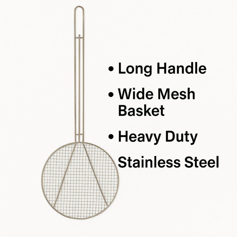 REGENT SKIMMER STAINLESS STEEL HEAVY DUTY, (475X165MM DIA)
