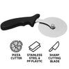 REGENT PIZZA CUTTER WITH PP PLASTIC BLACK HANDLE, 100MM DIA