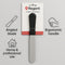 REGENT BAKEWARE ICING SPATULA ANGLED WITH PP PLASTIC BLACK HANDLE, (275X30X15MM)