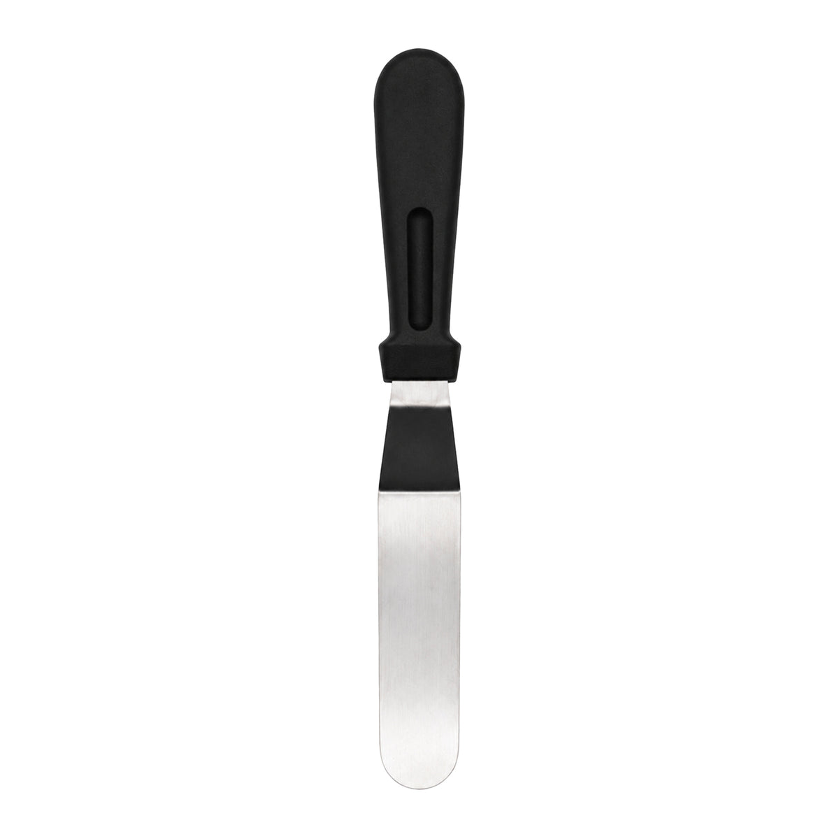 REGENT BAKEWARE ICING SPATULA ANGLED WITH PP PLASTIC BLACK HANDLE, 275MM