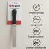REGENT BAKEWARE ICING SPATULA ANGLED WITH PP PLASTIC BLACK HANDLE, 315MM