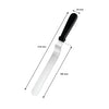 REGENT BAKEWARE ICING SPATULA ANGLED WITH PP PLASTIC BLACK HANDLE, 315MM