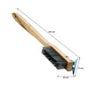 REGENT WOODEN WIRE BRUSH WITH GRIDDLE SCRAPER, 520MM
