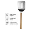REGENT PIZZA PEEL SQUARE ST STEEL WITH OAK HANDLE, 840X240MM
