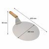 REGENT CATERING PIZZA PEEL ROUND ST STEEL WITH OAK HANDLE, 255MM DIA