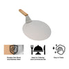 REGENT CATERING PIZZA PEEL ROUND ST STEEL WITH OAK HANDLE, 255MM DIA