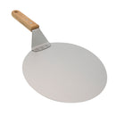 REGENT CATERING PIZZA PEEL ROUND ST STEEL WITH OAK HANDLE, 255MM DIA