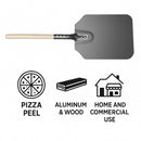 REGENT PIZZA PEEL ALUMINIUM WITH WOODEN HANDLE, 660MM